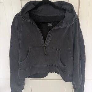 lululemon athletica Black Half-Zip Scuba Collar Sweatshirt sz M/L
